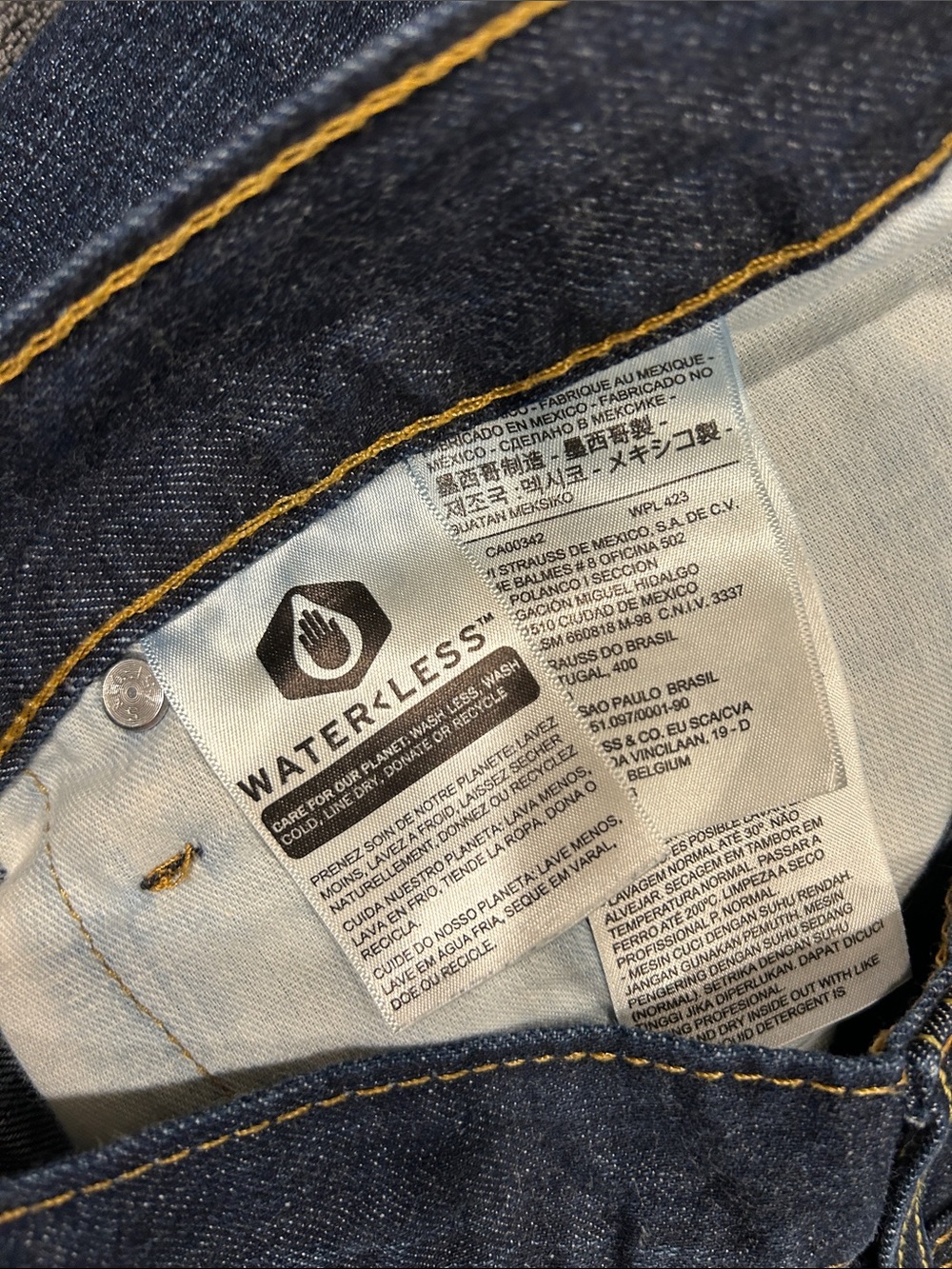 Levi's Men's Indigo Straight Leg Jeans - Picture 3 of 5